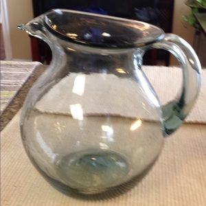 Large glass pitcher